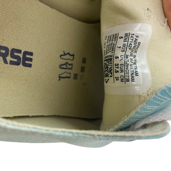 Converse CHUCK TAYLOR All Star Low‎ Top Canvas Green Shoes Size Mens 5  Womens 7 - Picture 8 of 9